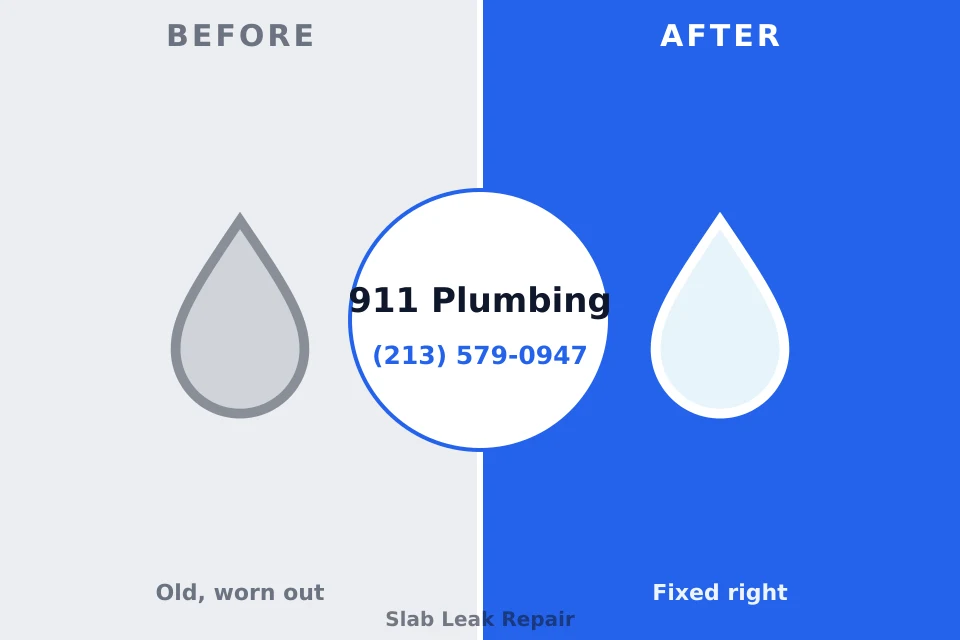 Before and after: plumbing repair Marysville, PA